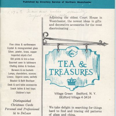 Little Boot of Numbers Pound Ridge and Bedford 1971-1972