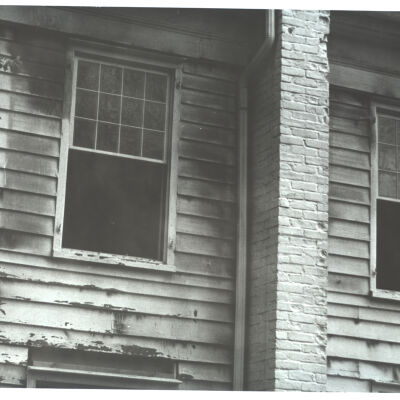 Historical Hall after fire: exterior