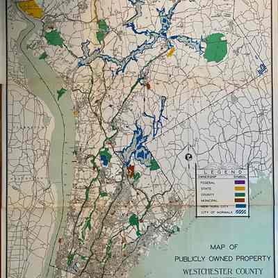 Map of Publicly Owned Property in Westchester County, 1943