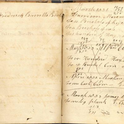 Account book of Frederic Barrett