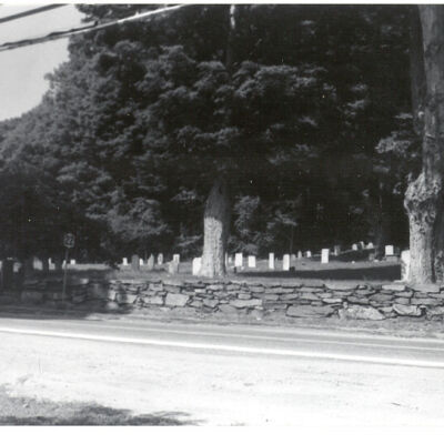 Bedford Cemetery from across street