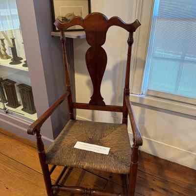 chair belonging to Ezra Clark