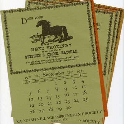 Calender of Katonah Village Improvement Society