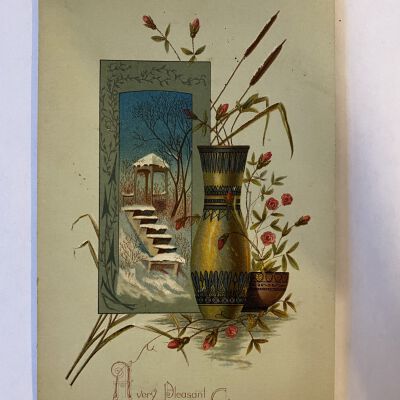 Christmas card for Miss. Clark, 1881