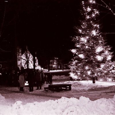 Christmas tree lighting, December 1963
