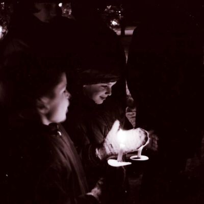 Christmas tree lighting, December 1963