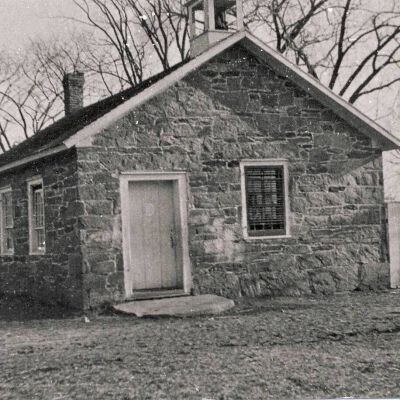 Stone Jug School House on the Village Green, January 1, 1906