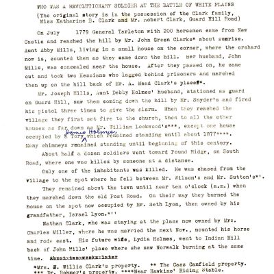 Nathan Clark's account of Tarleton's Raid