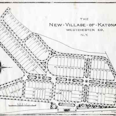 New Village of Katonah Original Plan and Negative