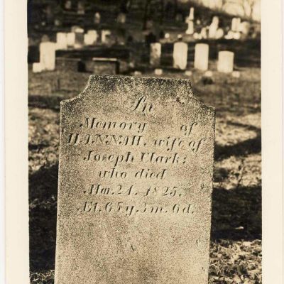 Tombstone of Hannah Clark