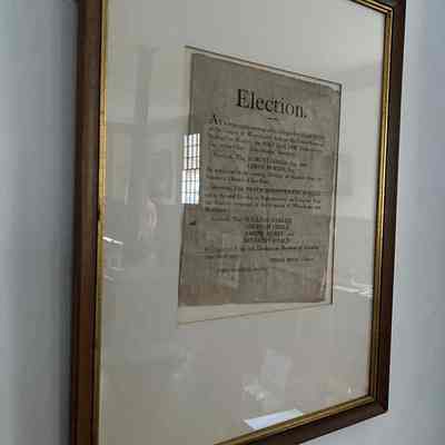 Framed Election Announcement