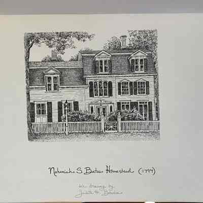 Nehemiah S. Bates Homestead Drawing by Judith H. Brooks