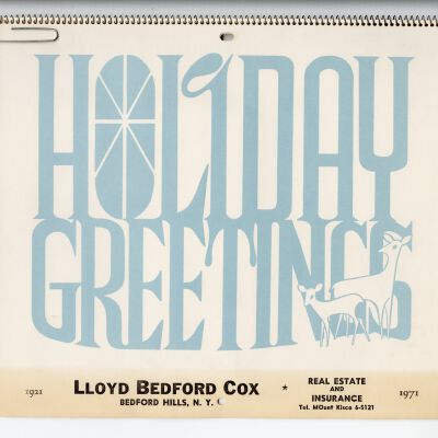 Lloyd Bedford Cox Jr. Real Estate and Insurance Holiday calendar