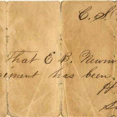 Certification of parole to Edgar B. Newman