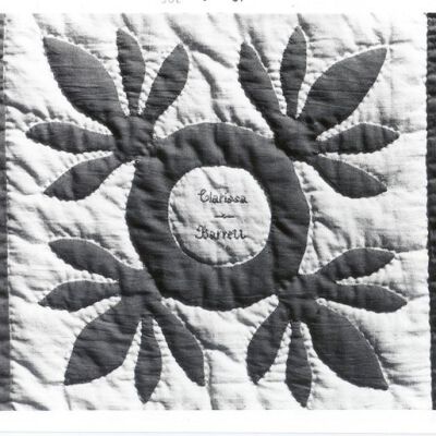 Friendship Quilt square by Clarissa Barrett.
