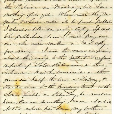 Letter from A.P. Allen to A.F. Dickinson