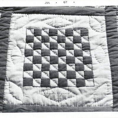 Friendship Quilt square by Augustus Raymonds.