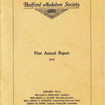 Bedford Audubon Society First Annual Report, 1914