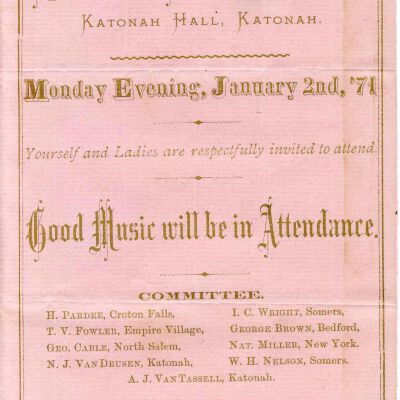Grand Opening Reception, Katonah Hall, Katonah