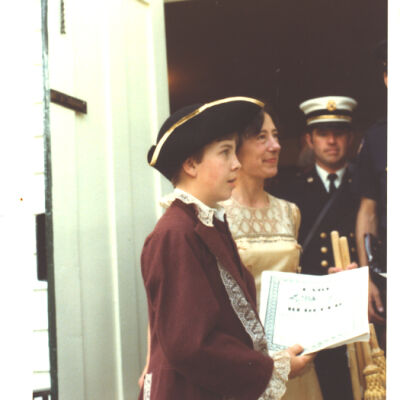 bicentenial celebration: residents at Historical Hall