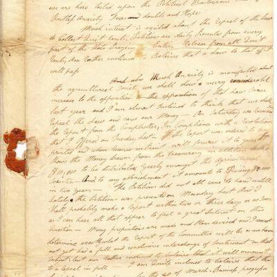 Letter from James Guion to Nehemiah S. Bates
