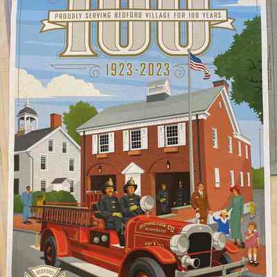 100th Anniversary of Bedford Fire Department Original Poster
