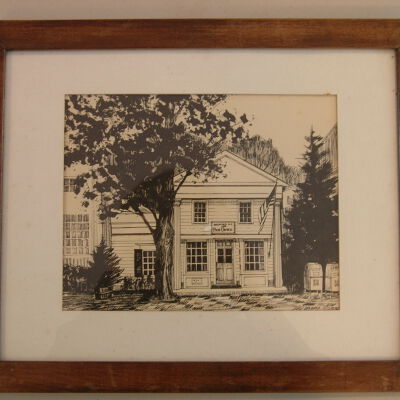 Drawing of Bedford Post Office