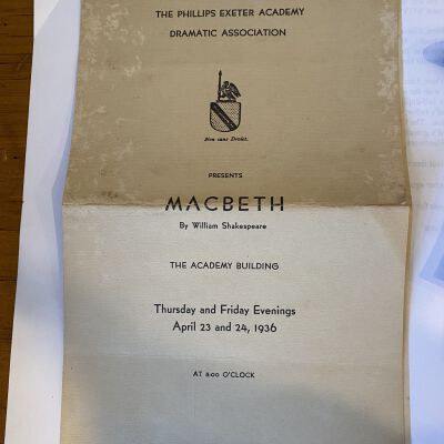 Program, Theater