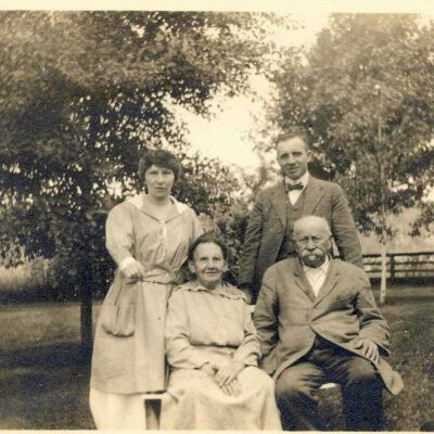Philip Henry Kinkel and wife, Marie K. Volk Kinkel (seated)