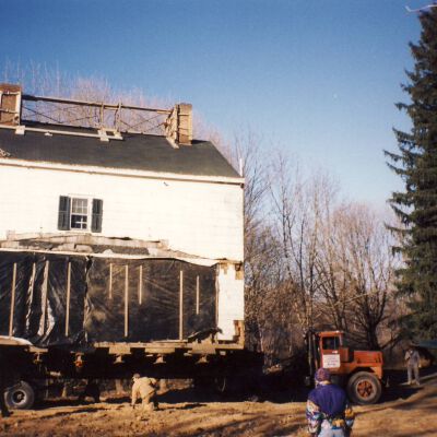 250 year old house on Route 172 being moved in 1995