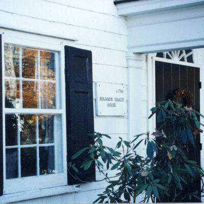 Benjamin Isaacs House, built 1784, also known as Benjamin Ambler House