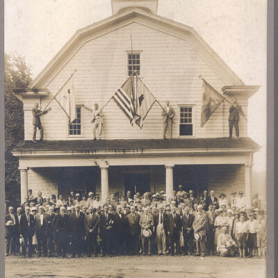 Bedford Farmers Club-75th Anniversary, pictured outside of Bedford Court House.
