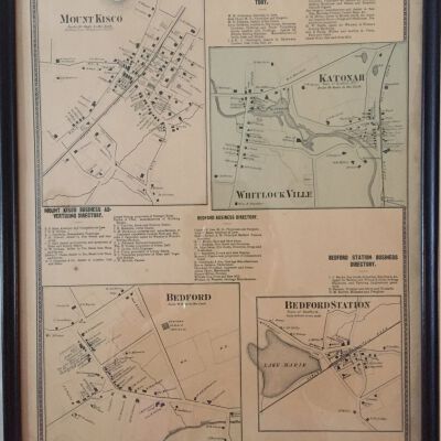 Framed Beers Atlas showing business districts, pg 54