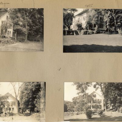 Unknown House, before and after landscaping