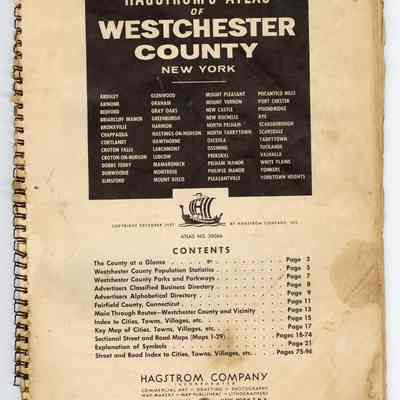 Hagstrom's Atlas of Westchester County, 1957