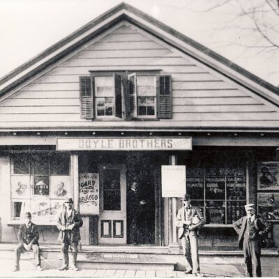 Doyle Brothers' General Store, Railroad Avenue, Old Katonah, circa 1890