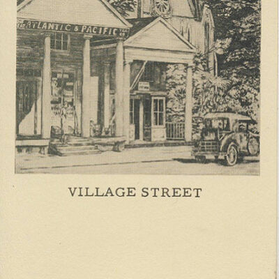 Village Street Drawing