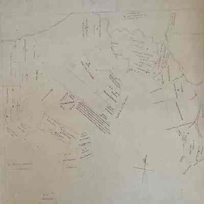 Map of Bedford lands, original 1748. Copy