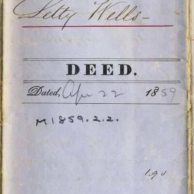 Deed: Wait Wells to Letty Wells, 1859