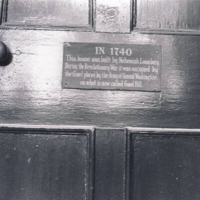 Tanrackin Farm House Revolutionary War Plaque, 1740