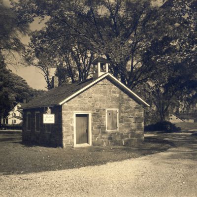 The Stone Jug Schoolhouse, circa 1930