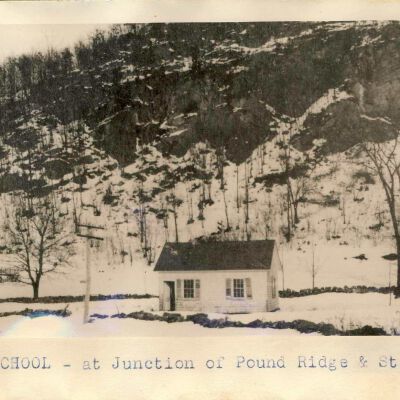 "Cliff School" at the junction of Pound Ridge and Stamford Roads