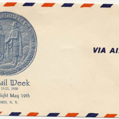 Air Mail Envelope commemorating the 250th anniversary of Bedford
