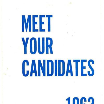 Meet Your Candidates 1963