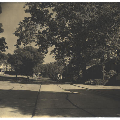 Bedford Village looking north before Hotel was torn down