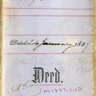 Deed: Robert H. Coburn to George W. Mead, 1857