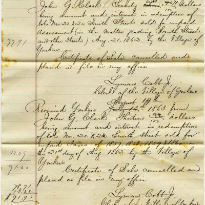 1863 Receipt