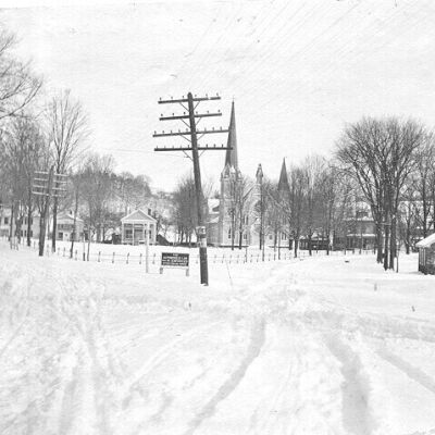 Village Green after snow