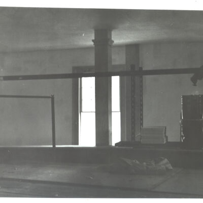 Historical Hall after fire: interior