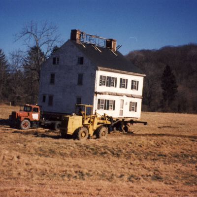 250 year old house on Route 172 being moved in 1995